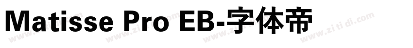 Matisse Pro EB字体转换
